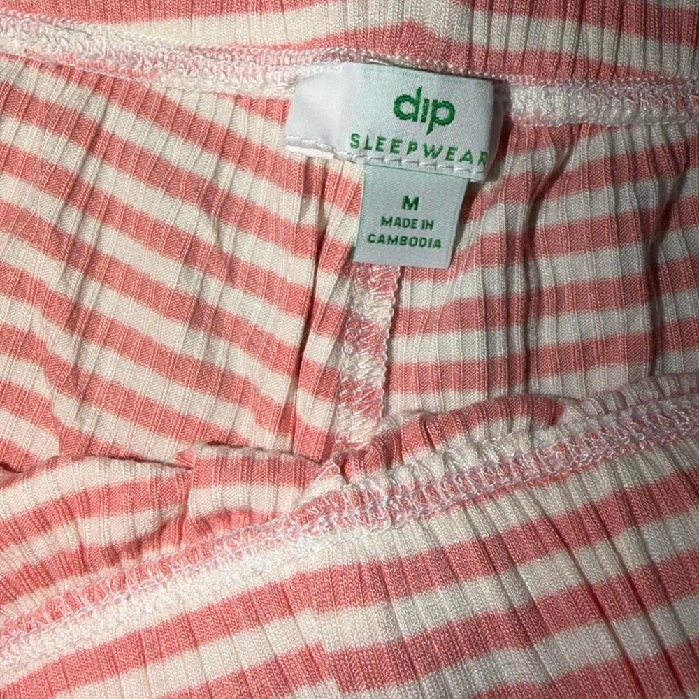 Pink And White Striped Sleep Shorts Size Medium NWOT - Picture 3 of 5